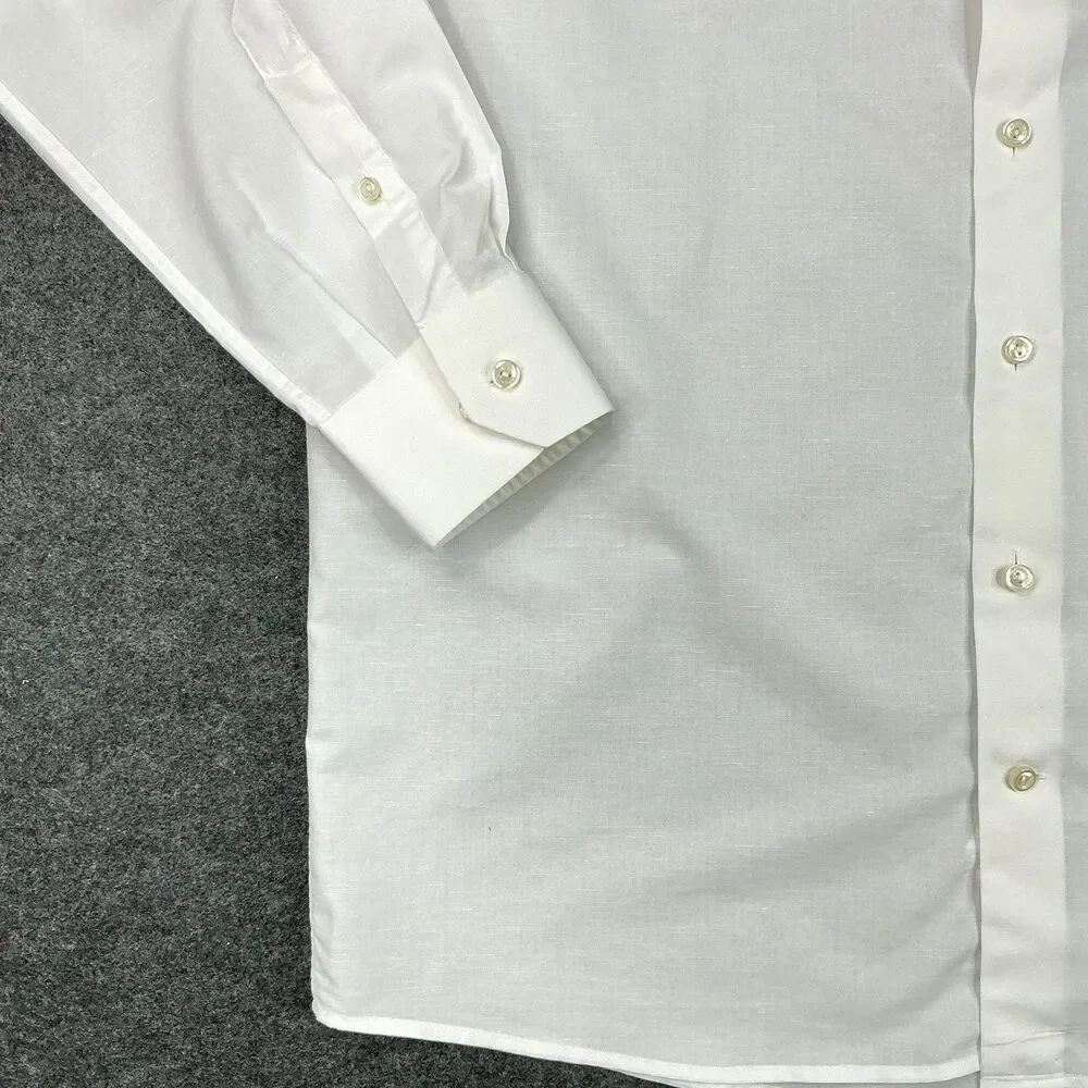 ETON Dress Shirt sz XL 43 17 White Button Up Contemporary Fit Long Sleeve Luxury